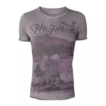 Футболка Hotspot Design Vintage Fly Fishing, серый