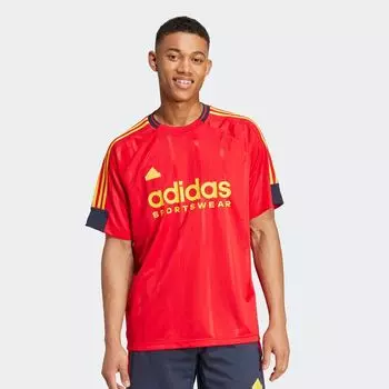 Футболка House Of Tiro Nations Pack Tee adidas Originals, цвет better scarlet/legend ink/bold gold