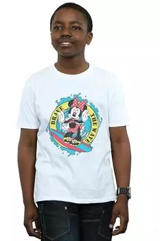 Футболка «Храбрая волна» с Минни Маус Disney, белый