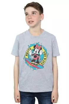 Футболка «Храбрая волна» с Минни Маус Disney, серый
