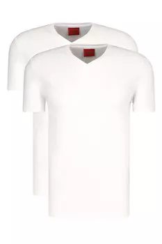 Футболка HUGO 2-pack hugo-v slim fit, белый