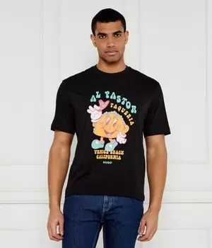 Футболка Hugo Blue Nugotacos Regular Fit, черный