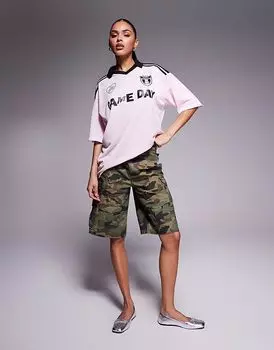 Футболка Hugo Blue розового цвета