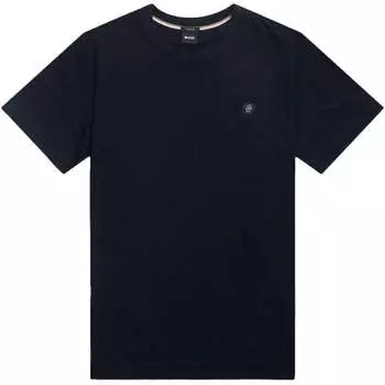 Футболка Hugo Boss Men's Taut 01 с коротким рукавом и круглым вырезом, черная
