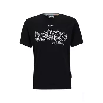 Футболка Hugo Boss X Keith Haring With Special Logo Artwork, черный