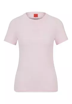 Футболка HUGO CLASSIC TEE_3 Regular Fit, светло-розовый