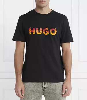Футболка HUGO Danda Regular Fit, черный