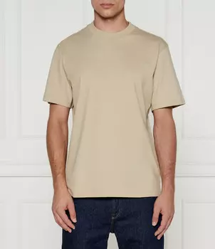 Футболка HUGO Dapolino Relaxed fit, бежевый