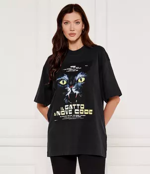 Футболка HUGO Dargex Oversize fit, черный