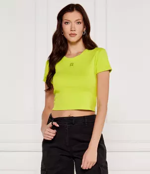 Футболка HUGO Delanor Slim Fit, лаймовый