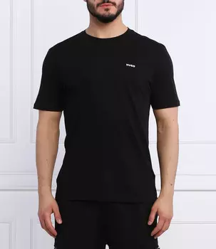 Футболка HUGO dero222 regular fit, черный