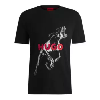 Футболка HUGO Deyladec 10258299, черный