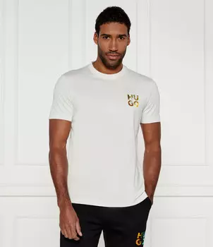Футболка HUGO Diridumti Regular Fit, белый