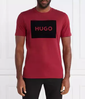 Футболка Hugo Dulive Regular Fit, бургундия