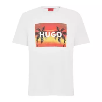 Футболка HUGO Dulive_U232 10233396 01, оранжевый