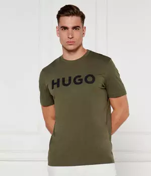 Футболка Hugo Dulivio Regular Fit, зеленый