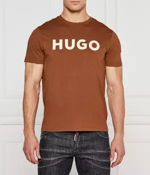 Футболка Hugo Icon Regular Fit, коричневый