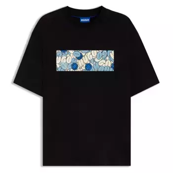 Футболка HUGO Nurix BLUE, черный