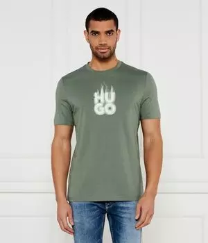 Футболка Hugo Regular Fit, зеленый