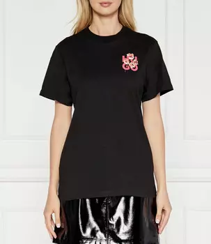 Футболка HUGO Relaxed fit, черный