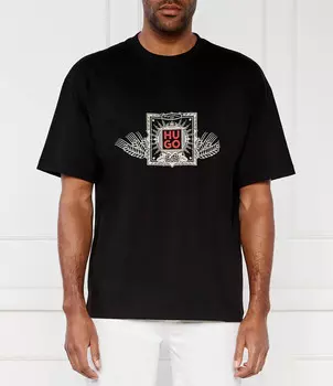 Футболка HUGO Relaxed fit, черный
