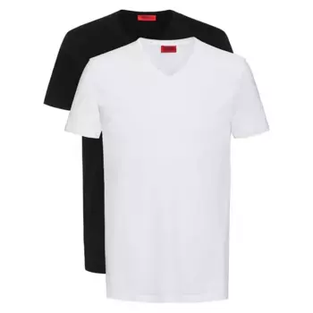Футболка HUGO Short sleeve v neck, белый