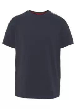 Футболка HUGO Underwear "Sporty Logo T-Shirt" с надписью HUGO на рукавах, синий