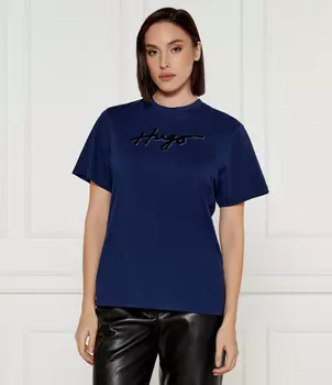 Футболка HUGO VINTAGE Loose fit, темно-синий