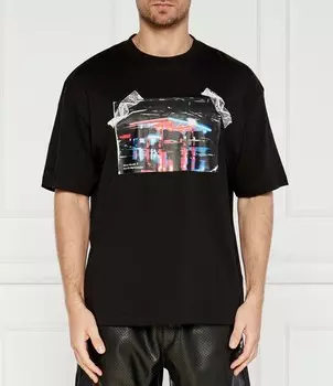 Футболка HUGO X RACING BULLS Relaxed fit, черный