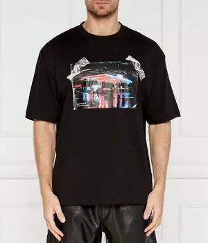 Футболка Hugo x Racing Bulls Relaxed fit Hugo, черный