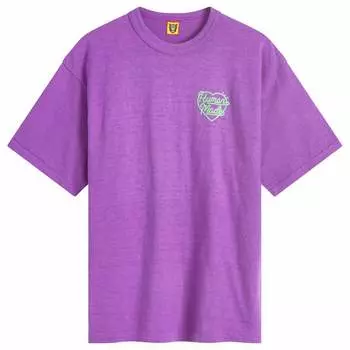 Футболка Human Made Coloured Small Heart T-Shirt, фиолетовый