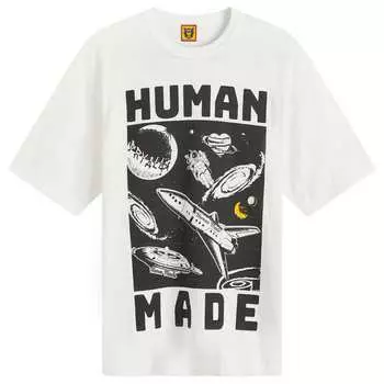 Футболка Human Made Space Print T-Shirt, белый