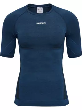 Футболка Hummel, цвет INSIGNIA BLUE/BLACK MELANGE