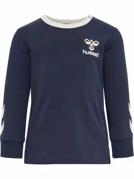 Футболка Hummel Druckknopf T-Shirt L/S Hmlmaule Jungen, цвет BLACK IRIS
