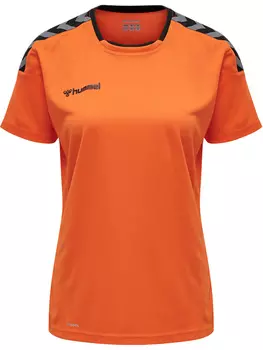 Футболка Hummel Frauentrikot S/S Hmlauthentic Poly Jersey Woman S/S, цвет TANGERINE