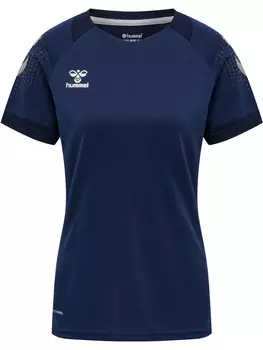 Футболка Hummel Frauentrikot S/S Hmllead S/S Poly Jersey Women, морской