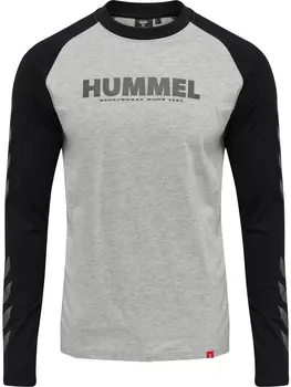 Футболка Hummel L/S Hmllegacy Blocked L/S, серый меланж