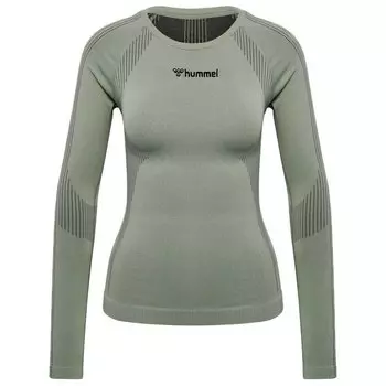 Футболка Hummel MT Shaping Long Sleeve Seamless, зеленый