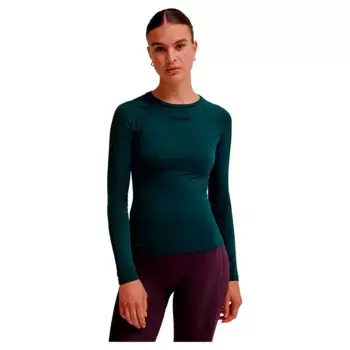 Футболка Hummel MT Shaping Seamless long sleeve, зеленый