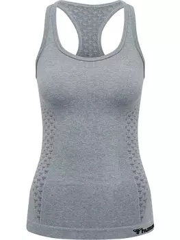 Футболка Hummel S/L Hmlci Seamless Top, серый меланж