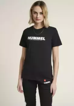 Футболка hummel с принтом логотипа, черный
