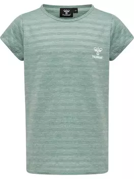 Футболка Hummel S/S Flgelrmel Hmlsutkin Mdchen, цвет mineral blue