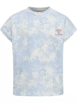 Футболка Hummel S/S, голубой/белый