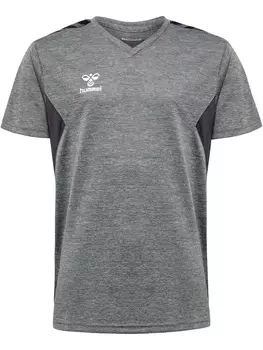 Футболка Hummel S/S Hmlauthentic Pl Jersey S/S Kids, серый меланж