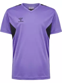 Футболка Hummel S/S Hmlauthentic Pl Jersey S/S Kids, цвет DAHLIA PURPLE/ASPHALT