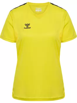 Футболка Hummel S/S Hmlauthentic Pl Jersey S/S Woman, цвет BLAZING YELLOW