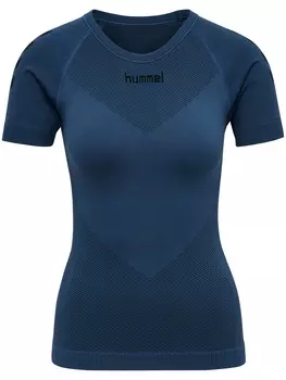 Футболка Hummel S/S Hmlfirst Seamless Jersey S/S Woman, цвет DARK DENIM