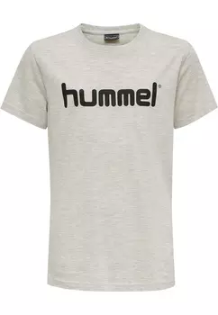 Футболка Hummel S/S Hmlgo Kids Cotton Logo S/S, цвет EGRET MELANGE