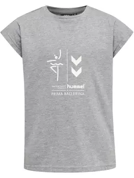 Футболка Hummel S/S Hmlprima Bee T S/S, серый меланж