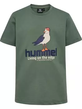 Футболка Hummel S/S Hmlprint Kinder, цвет laurel wreath/black iris